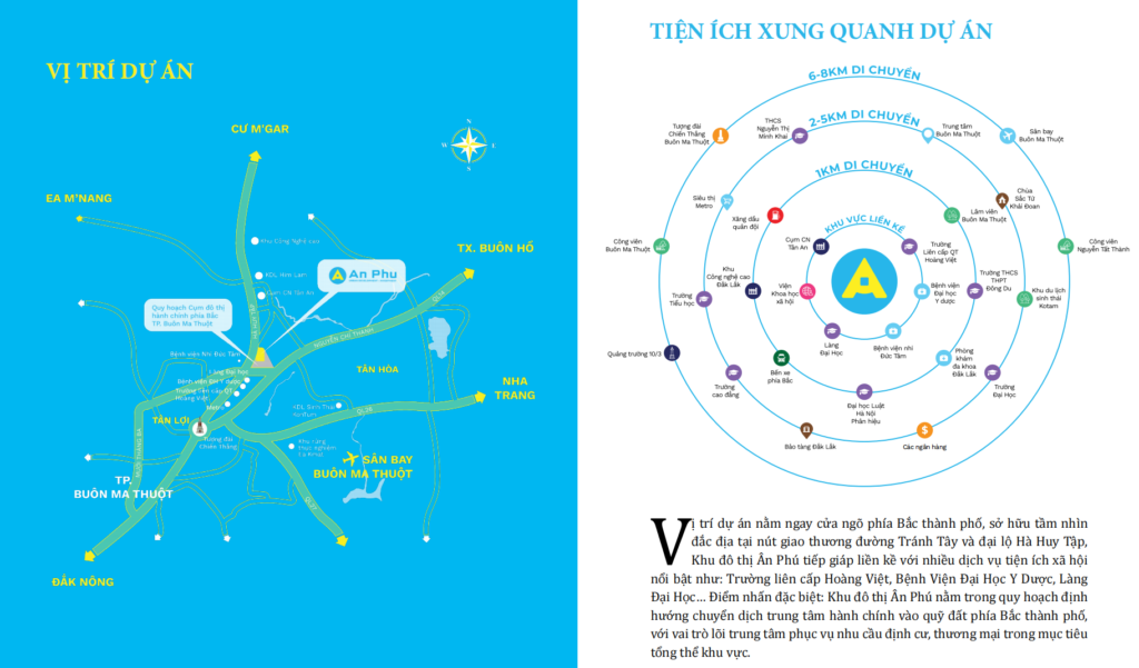 Vị Trí khu đô thị Ân Phú Buôn Ma Thuột