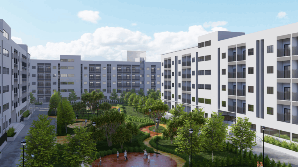 Phối cảnh nhà ở xã hội Ecocity