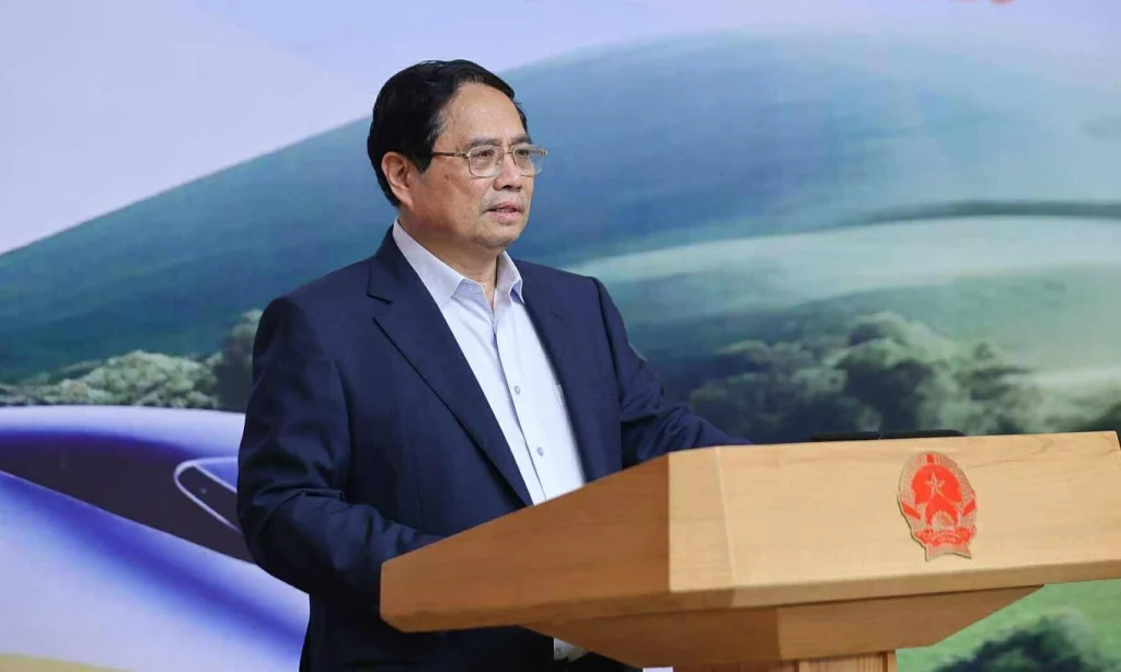 Thủ tướng Phạm Minh Chính phát biểu sáng 9/7. Ảnh: Nhật Bắc